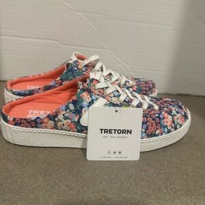 Tretorn Floral Easy Nylite Canvas Slip-on Mules New